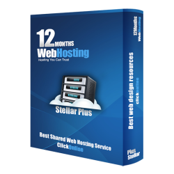 Web hosting  *Stellar Plus-12Months